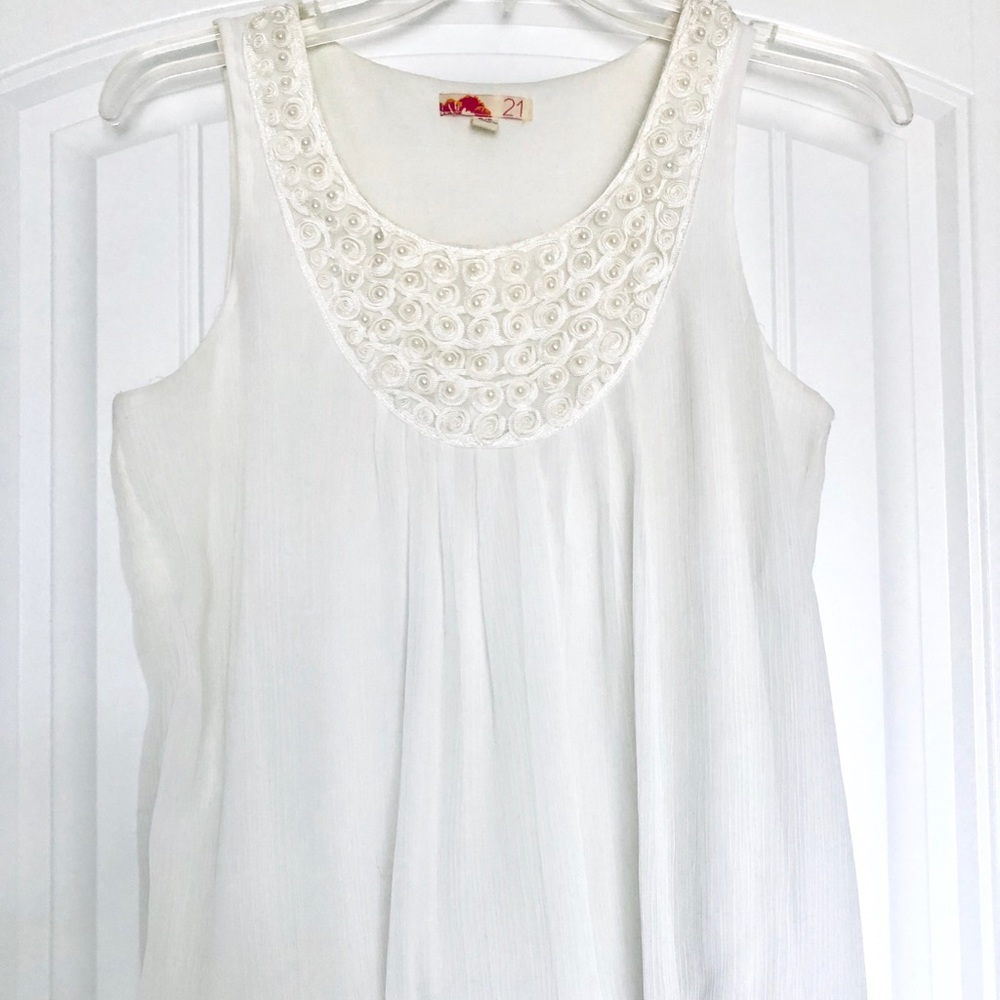 Forever 21 Pearl Tank Top
